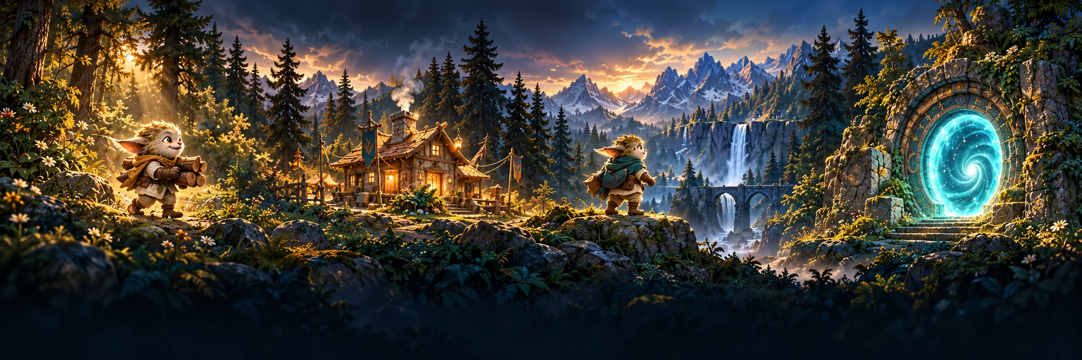 A woodland gatherer, a warm colony, an explorer and a portal.